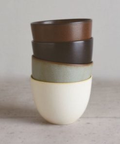 Alternative view of Kinto Pebble Cup And Saucer (Moss Green) - 180ml